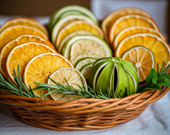 「ドライフルーツ3種アソートセット（オレンジ・ライム・アップル 各10枚 計30枚） ～ハンドメイド素材用～」 3枚目の画像