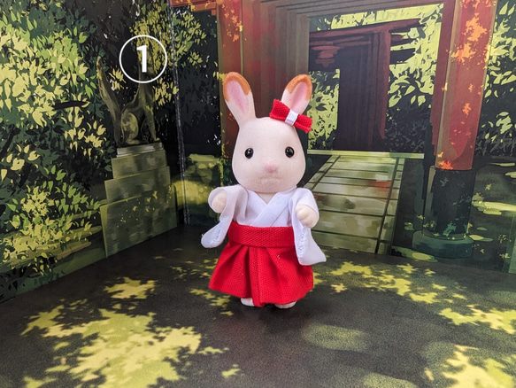 【受注生産】巫女＆神主☆シルバニア(お姉さん、お兄さん) 受注生産】巫女＆神主☆シルバニア(お姉さん、お兄さん) その他人形