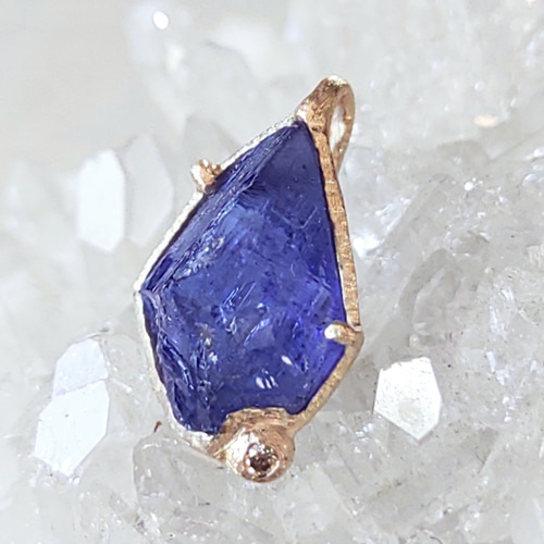 鉱物の表情＊tanzanite K10 top ペンダントトップ Roro 通販