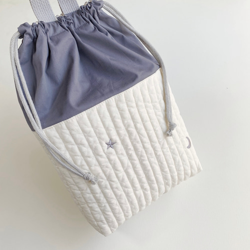 送料無料》 ヌビ 入園入学 3点セット 星 月 ブルーグレー 刺繍 送料無料》 ヌビ 入園入学 3点セット 星 月 ブルーグレー 刺繍