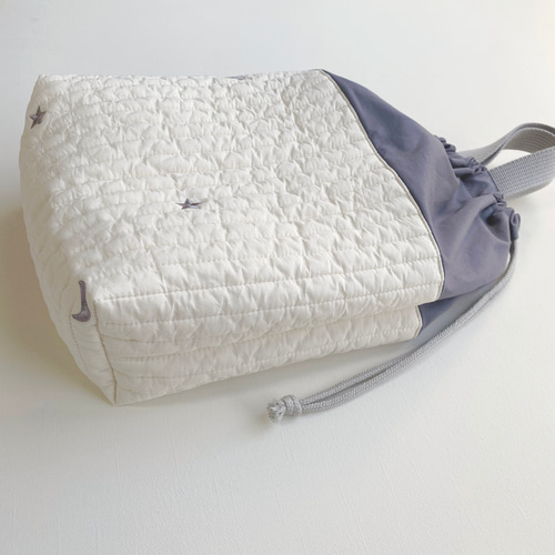 送料無料》 ヌビ 入園入学 3点セット 星 月 ブルーグレー 刺繍 送料無料》 ヌビ 入園入学 3点セット 星 月 ブルーグレー 刺繍