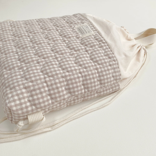 送料無料》 ぷっくりハート キルティング 4点セット ハート チェック