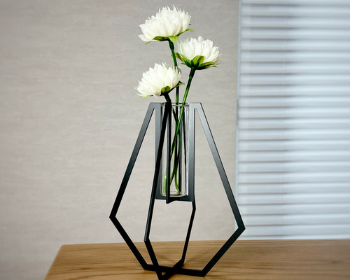 鉄の一輪挿し】一輪挿し 花器 花瓶 フラワーベース フラワースタンド