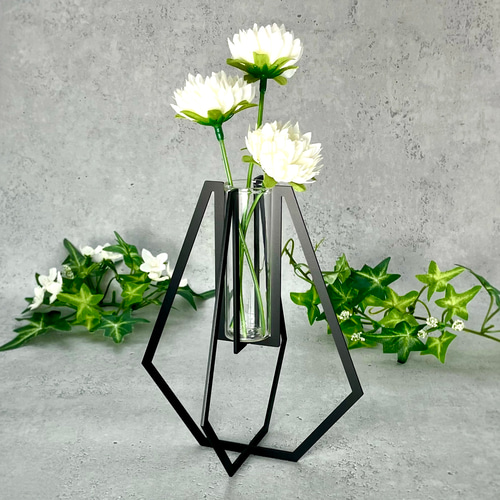 鉄の一輪挿し】一輪挿し 花器 花瓶 フラワーベース フラワースタンド