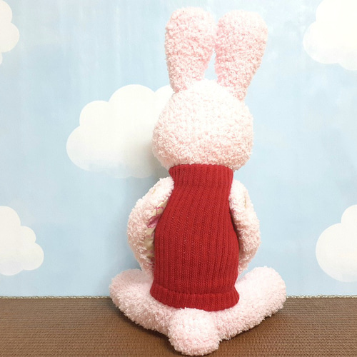 しょりんうさぎちゃんとくまさんのデート、コスモス、秋アレンジ❣️ピンク❁⃘* しょりんうさぎちゃんとくまさんのデート、コスモス、秋アレンジ