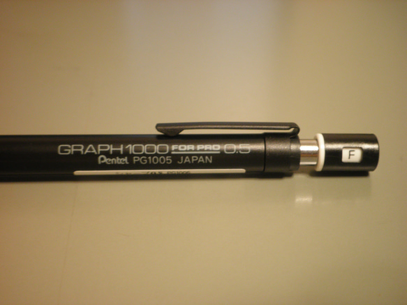 インカーブタイプ　ぺんてる　GRAPH1000FOR PRO 0.5　ウッドグリッにカスタムします。 6枚目の画像