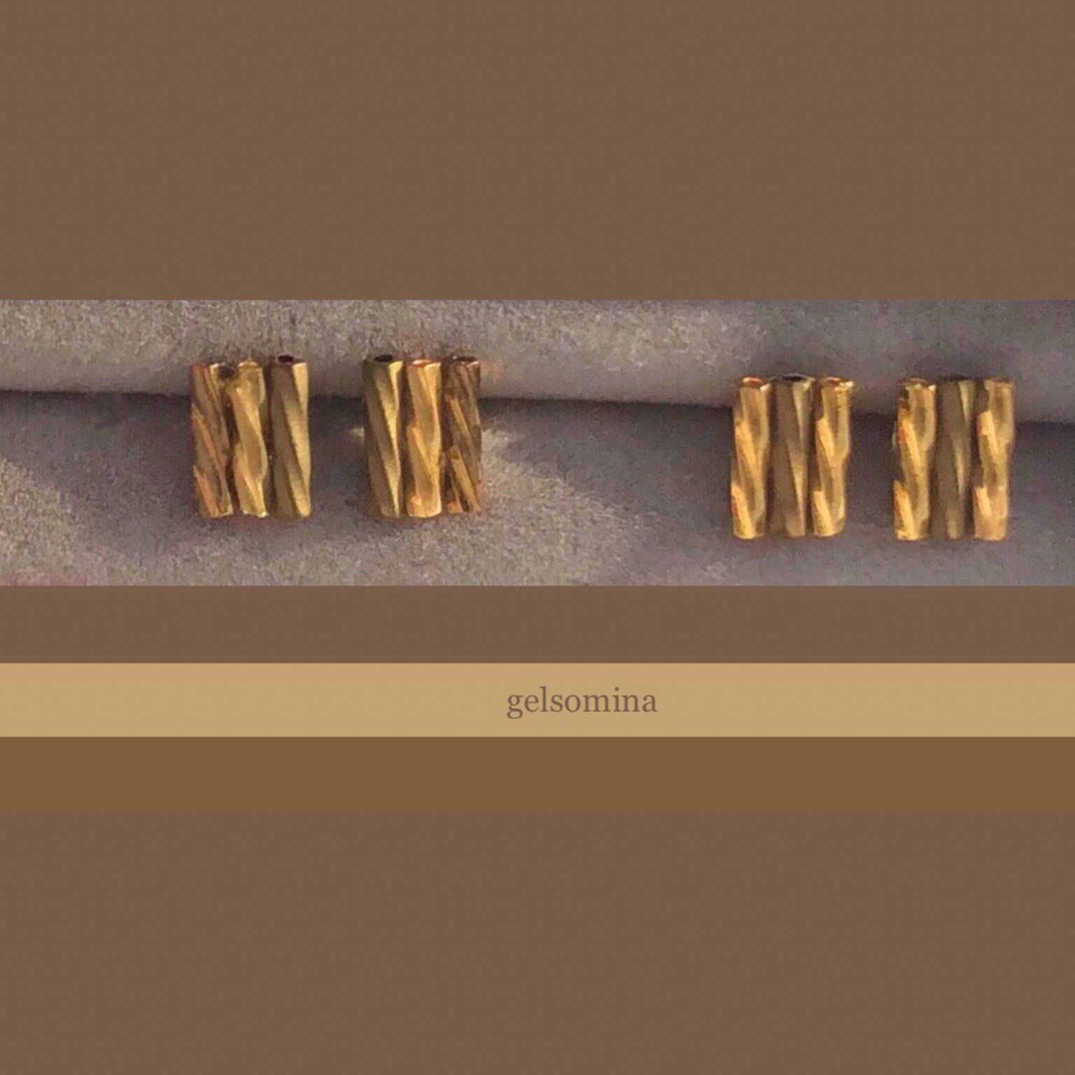 ★雅 | 日本製本金加工 | 金沢の春夏秋冬 | Gold★ピアス 両耳