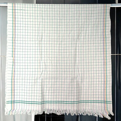 手紡ぎ手織り/70cm×150cm/バスタオル/インド/カディ/テーブルクロス/袋物 6枚目の画像