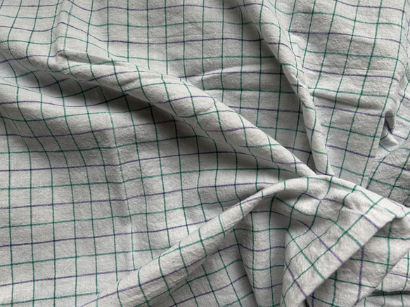 手紡ぎ手織り/70cm×150cm/バスタオル/インド/カディ/テーブルクロス/袋物 8枚目の画像