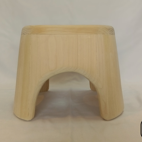 青森ヒバのお風呂セット【風呂椅子（ミニサイズ）＋木桶】 バス