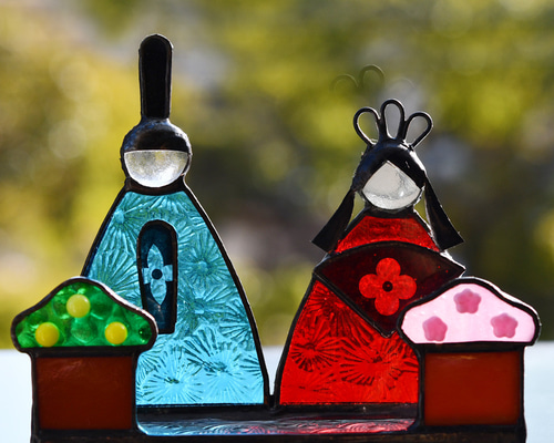 ステンドグラス お雛様 その他インテリア雑貨 もえくる 通販 18765606