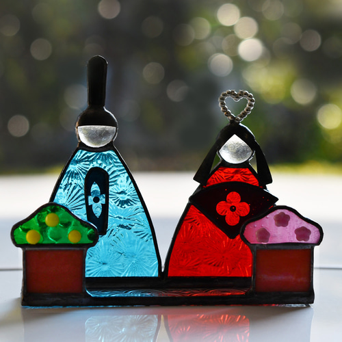 ステンドグラス お雛様 その他インテリア雑貨 もえくる 通販 18765606