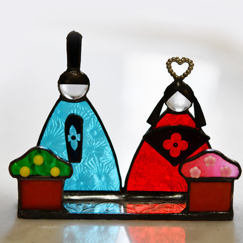 ステンドグラス お雛様 その他インテリア雑貨 もえくる 通販 18765606