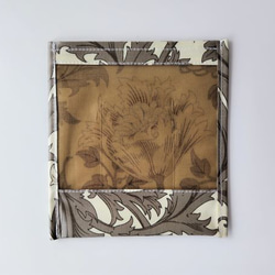 ☆受注制作☆仕切り付きA4 L字ファスナーポーチ リバティ ラミネート