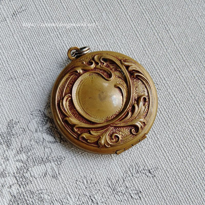 【アンティーク】アール・ヌーヴォー　ペンダントトップ5点セット アンティーク、アールヌーヴォー、ロケットペンダント ペンダント