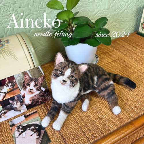 サビ猫ちゃん専用 ウチの子オーダー愛猫羊毛フェルト 受注製作 ペット