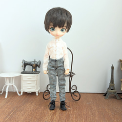 1308※ハルモニアブルームルートアウトフィット※単品※黒と白のチェック