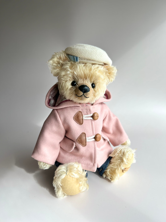 美品/PINK HOUSE/ベア刺繍 ダッフルコート/F 美品/PINK HOUSE/ベア刺繍