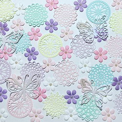 桜 色紙デコ 寄せ書き クラフトパンチ アルバム素材 卒園 卒業 入園