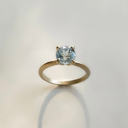楽天市場】「ペアシェイプカット」 アクアマリン リング 1.075ct