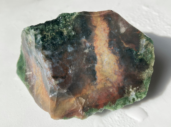 新潟三条 ジャスパー 碧玉 原石 ④ 142g 天然石 stonetatsuya 通販