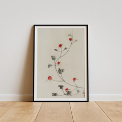 絵画 作者不詳 複製画 現代アート 赤い花 の通販 by じゅん's
