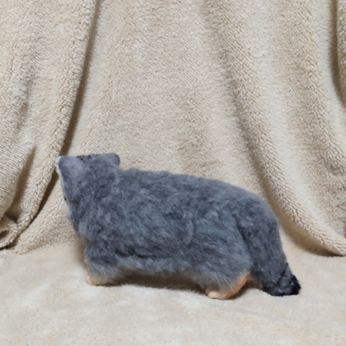 羊毛フェルト　マヌルネコ 羊毛フェルト マヌルネコ 羊毛フェルト りすすのす 通販