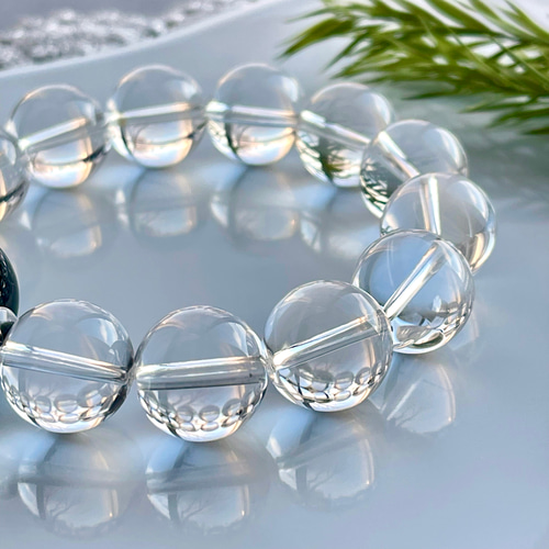 ブラジル産モリオン&ブラジル産高品質本水晶ブレス ブレスレット Himal