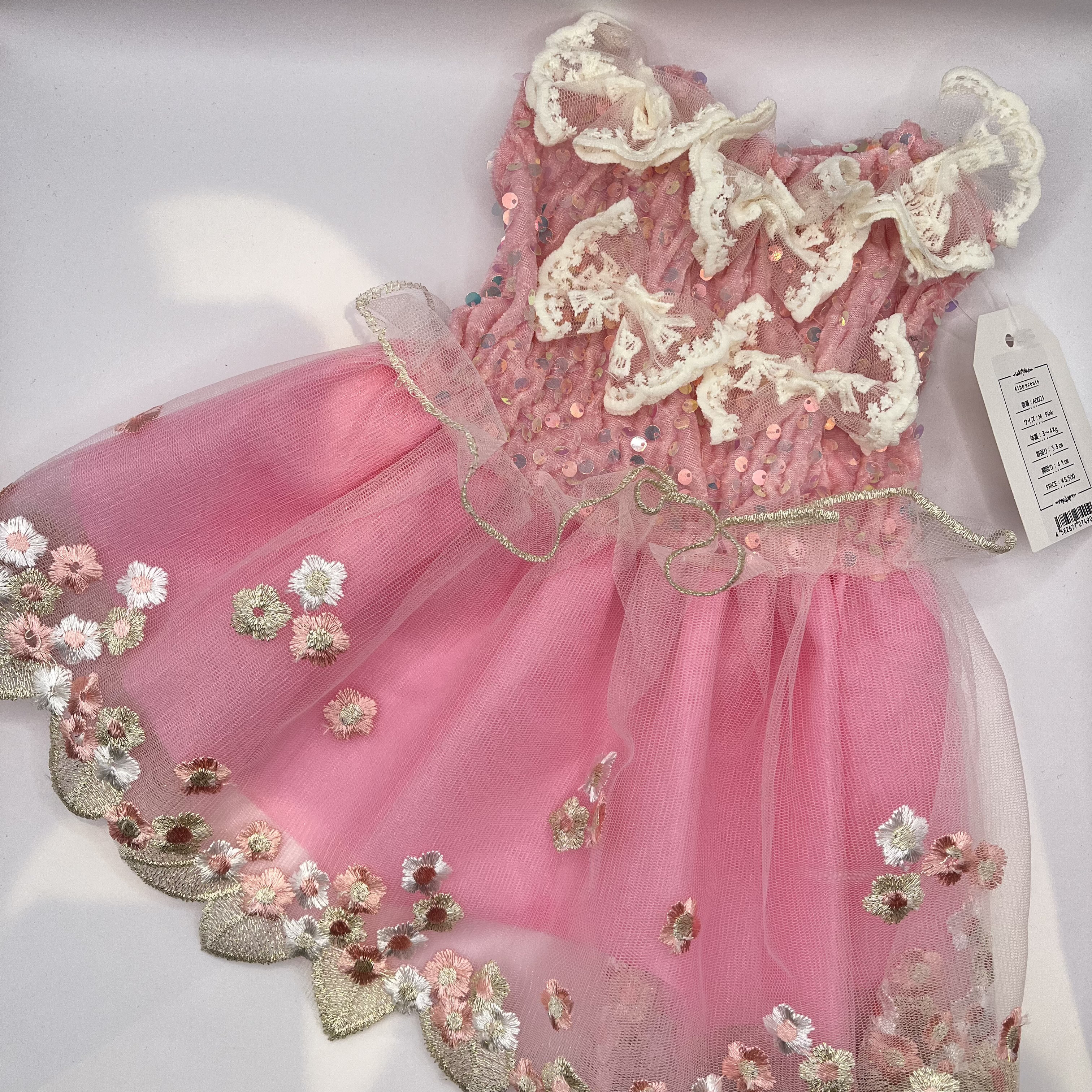 犬服 キラキラワンピース Mサイズ