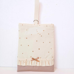 ゆめかわ星柄ストライプオーダーページレッスンバック入園入学