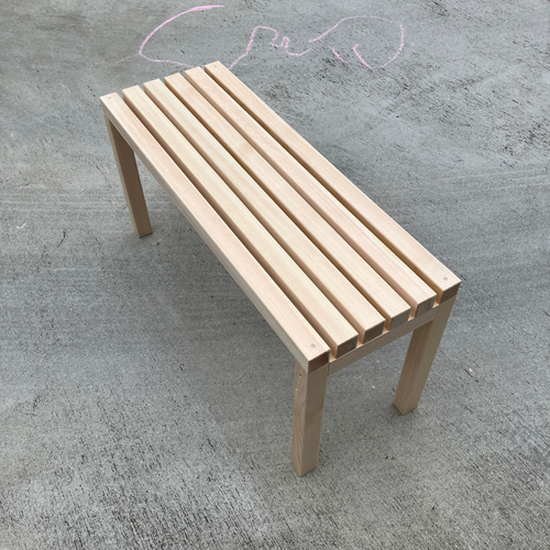 連結檜のシンプルベンチ ソファ・ベンチ 家具工房KARIMIKI 通販