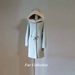 肉厚ふわふわ☆ 柔らかな手触りの本物毛皮コートミルキーホワイトファーコート白新品 肉厚ふわふわ☆柔らかな手触りのミルキーホワイトファーコート上質