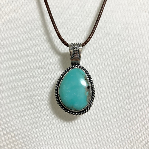 キングマン ターコイズ トルコ石 シルバー ネックレス ペンダント