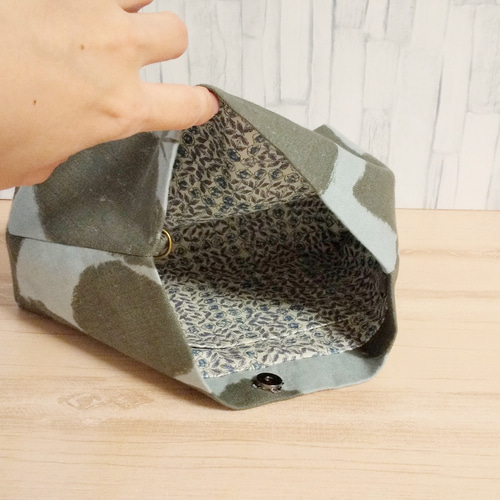 ミナペルホネン ハンドメイドさんかくまちポシェット(slow dance