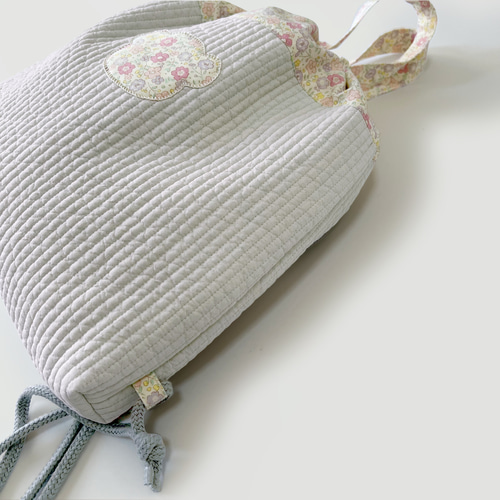 はなちゃん様　ヌビ　刺繍クマ/ライトブルー　レッスンバック・上履き入れ・体操着袋 0f338989a0eebbeea116ed837a5c3d