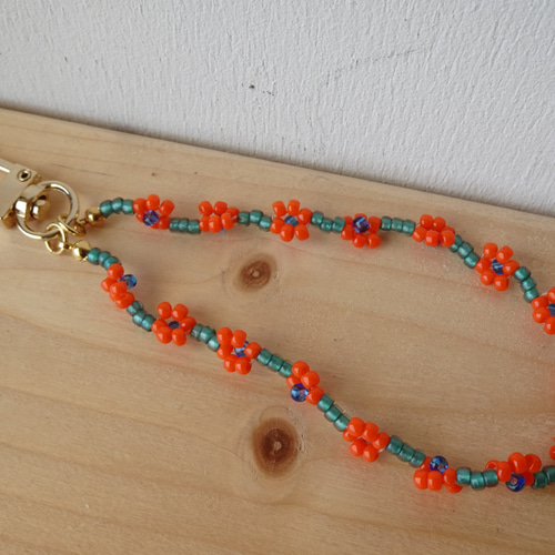 フラーレンクリエーター作 ビーズストラップ ビーズ製品 フラーレン