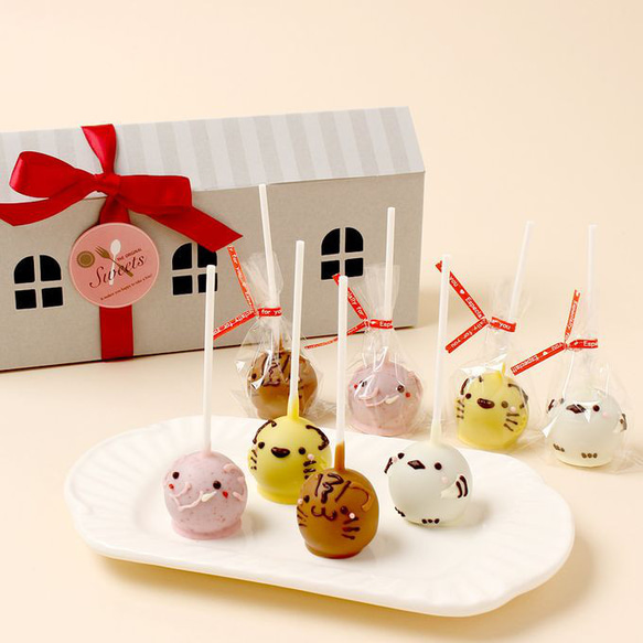 【期間限定デザイン】チョコレートケーキポップ　8本セット　 10枚目の画像