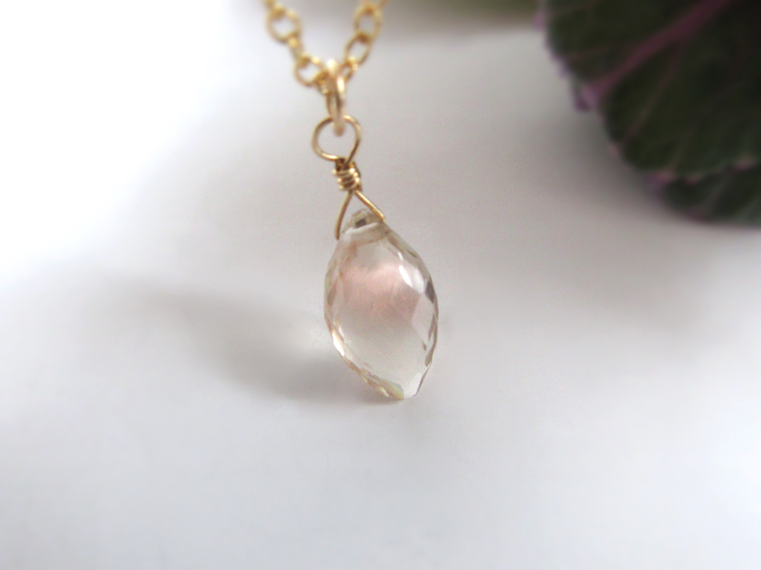 【希少】10mm美粒「オレゴンサンストーン」14kgfネックレス