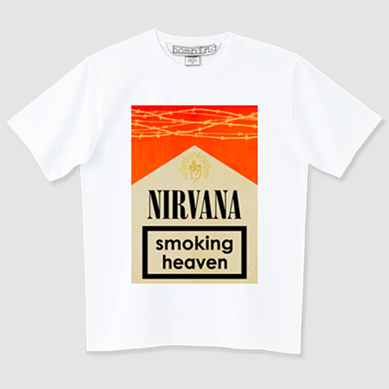 NIRVANA　シガレットジャケット　レトロレッド×ゴールド　ホワイトTシャツ【 インクジェット 】 5,168円