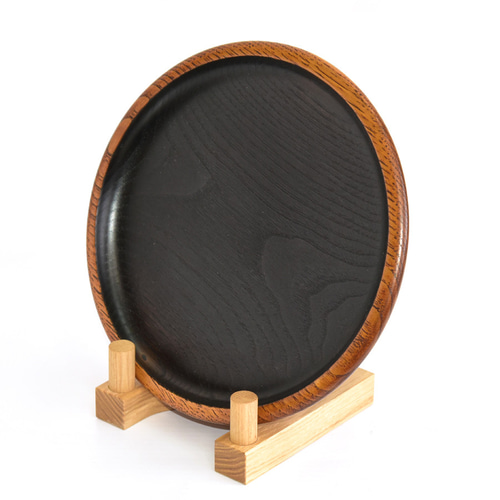 皿立(絵皿立て)110・白(品番001-0246) 木製・熊本県産山栗(やまぐり