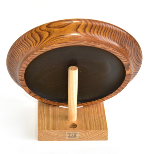 皿立(絵皿立て)110・白(品番001-0246) 木製・熊本県産山栗(やまぐり