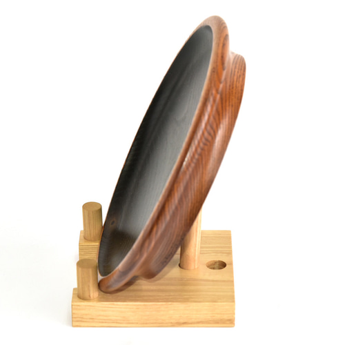 皿立(絵皿立て)110・白(品番001-0246) 木製・熊本県産山栗(やまぐり