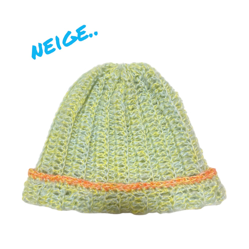 パステルカラーのニット帽 ニット帽・ビーニー neige..knit 通販