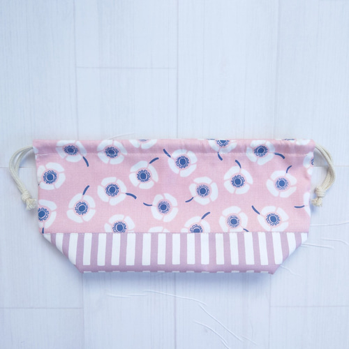 ☆お弁当袋☆ランチ☆巾着袋☆入園グッズ☆入学グッズ☆花柄☆ピンク