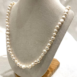 淡水真珠 砂ケシパール【14k gold filled】 2連 40cm 14KGF ネックレス 