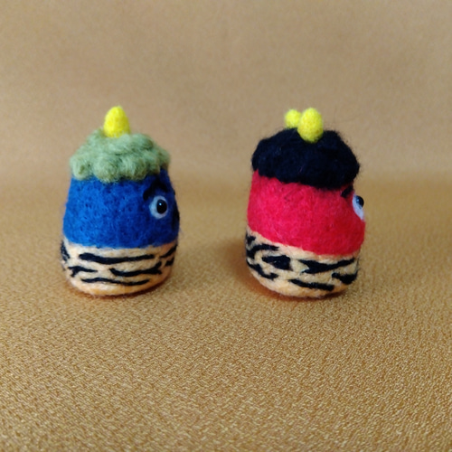 節分セット 赤鬼くんと青鬼くん 羊毛フェルト Nohea-Pua