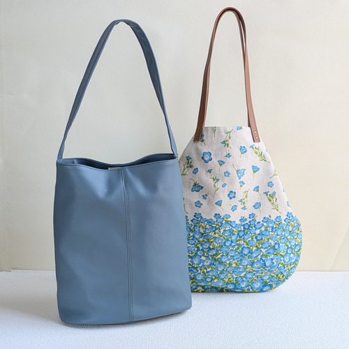 生地生産終了につき残りわずか】人気のネモフィラ柄の2WAYデザイン  