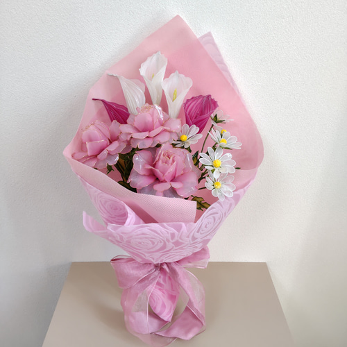 花束♡ブーケ♡バラ♡カラー♡マーガレット♡ディップアート