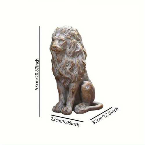 ライオン　左向き　ガーデン　オブジェ　置物 ライオンの置物 ガーデンオブジェ 風水 縁起物 オーナメント