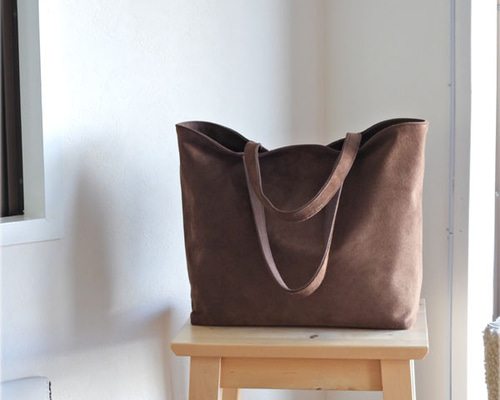 ブラウン スエード トートバッグ SALE☆ スエードトート コーヒーブラウン トートバッグ St.Agata 通販